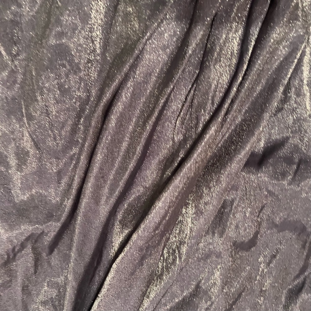 Free People Navy Blue Glitter Maxi Wrap Dress Size S - Picture 3 of 7